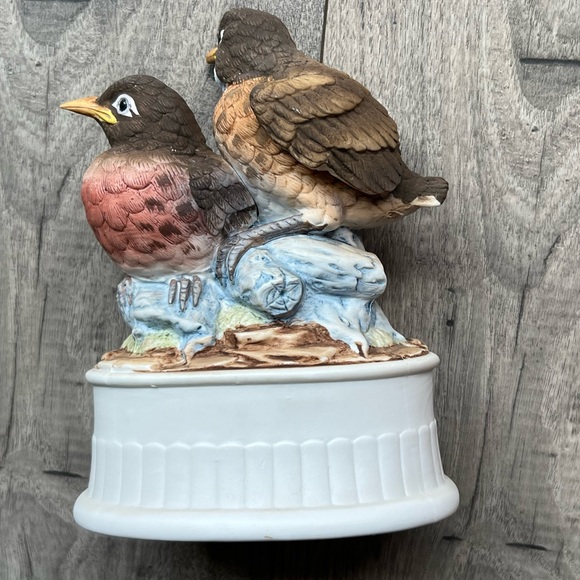 Robin KW5157 Porcelain figurine birds statue - Picture 4 of 9